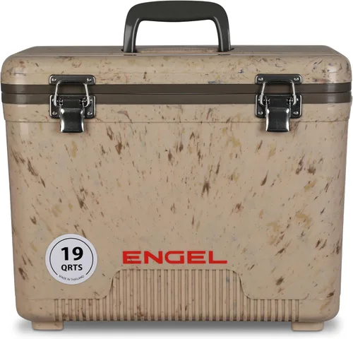 Miniatura 13 de Engel Hielera Drybox de 19 cuartos de galón, a prueba de fugas, hermética, y lonchera pequeña de carcasa dura para hombres y mujeres Azul
