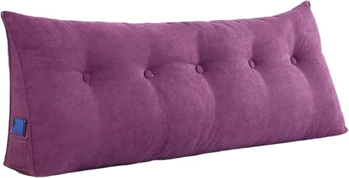 Miniatura 4 de Almohadas de cuña para sentarse en la cama, almohadas de lectura, almohada triangular con funda de almohada extraíble, cojín de respaldo para sofá