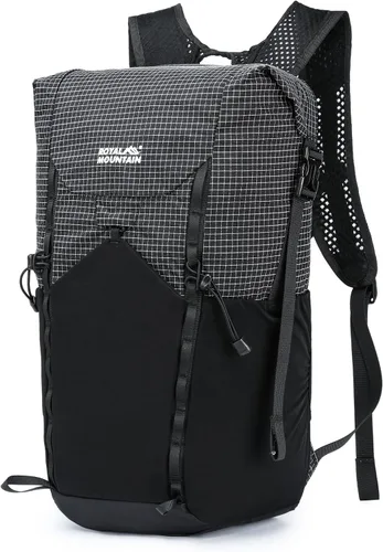 Mochila de senderismo para mujeres y hombres, 20L ligera, plegable, resistente al agua, plegable, pequeña mochila de senderismo, mochilas para Negro