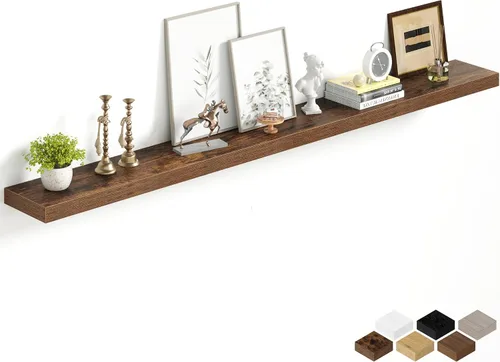 Miniatura 79 de Fun Memories Estantes flotantes de 16 pulgadas para pared, estantes de 8 pulgadas de profundidad para baño, dormitorio, cocina, montaje en pared