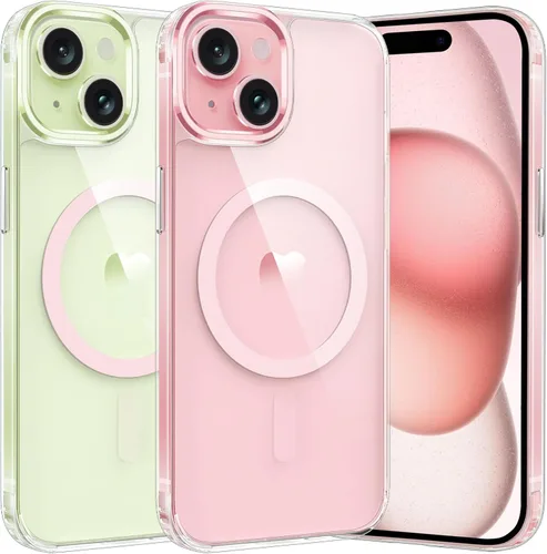 Miniatura 719 de FNTCASE Funda para iPhone 13 Pro-Max: Fundas magnéticas transparentes compatibles con Magsafe Slim anti amarillamiento protección contra caídas