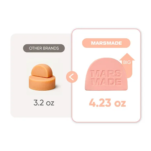 Miniatura 8 de MARS MADE Barra de acondicionador de aceite de ricino – Acondicionador profundo natural nutritivo y calmante para todo tipo de cabello – Barra