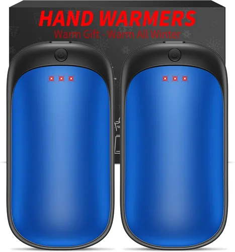 Miniatura 8 de Paquete de 2 calentadores de manos recargables, calentadores de manos eléctricos portátiles reutilizables, calentadores de manos USB 2 en 1, regalos