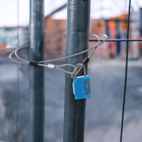 Miniatura 5 de Paquete de 12 cables de seguridad para equipaje con bucles de 4 pies y 0.118 in recubierto de acero trenzado para bicicleta, cable de doble bucle