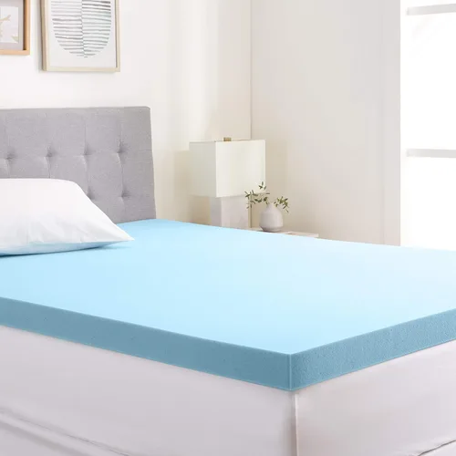 Miniatura 11 de Amazon Basics Cubrecolchón de espuma viscoelástica con gel refrescante, certificado CertiPUR-US, 3 pulgadas, Queen, color azul