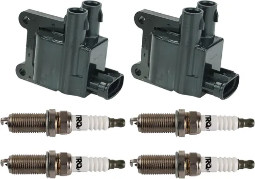 Miniatura 134 de Kit de Bobina de Encendido y Bujía TRQ 8 Piezas Bujías de Iridio Compatibles con Mercedes-Benz C250 2012-2015 y SLK250 2012-2015