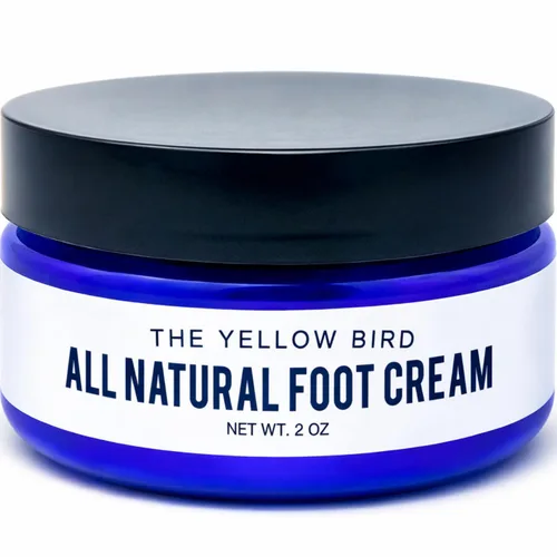 Yellow Bird Crema para pies – Bálsamo hidratante de aceite de árbol de té con aceites esenciales. Tratamiento natural de pies de atletas. Reparación