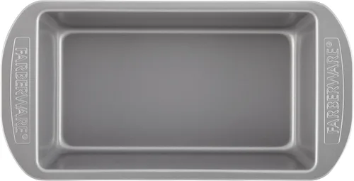 Miniatura 12 de Farberware Utensilios para hornear antiadherente de 9 pulgadas x 5 pulgadas molde para pan, gris