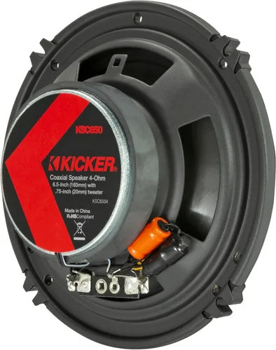 Miniatura 8 de KICKER 51KSC6504 KS-Series - Altavoces coaxiales de 6.5 pulgadas con tweeters de 0.75 pulgadas, 4 ohmios, par