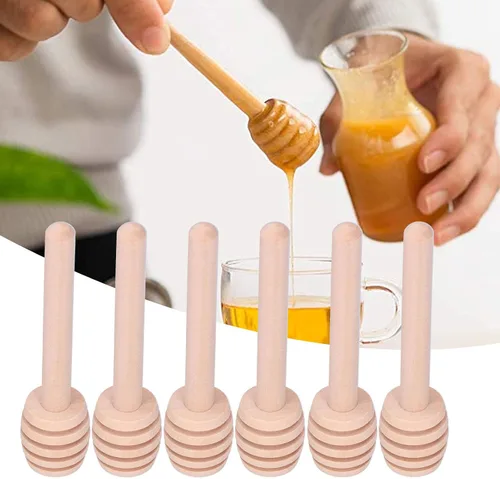 Miniatura 2 de Cuchara de miel, mini cuchara de miel, agitador de miel para lluvia, miel, picnic, fiesta de boda y regalos de cumpleaños (50 piezas), cuchara