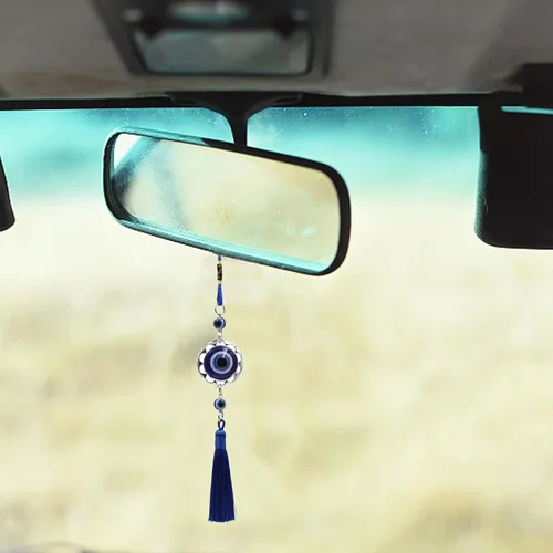 Miniatura 5 de Lucky B-Heart - Adorno colgante de ojo turco para automóvil, accesorios para colgar en espejo retrovisor, decoración interior del automóvil, dije