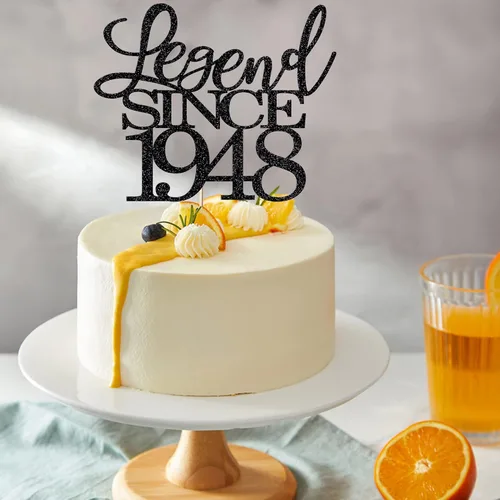 Miniatura 3 de Legend since 1974 - Decoración para pastel de cumpleaños número 50, decoración de pastel de feliz cumpleaños para hombres y mujeres de 50 años