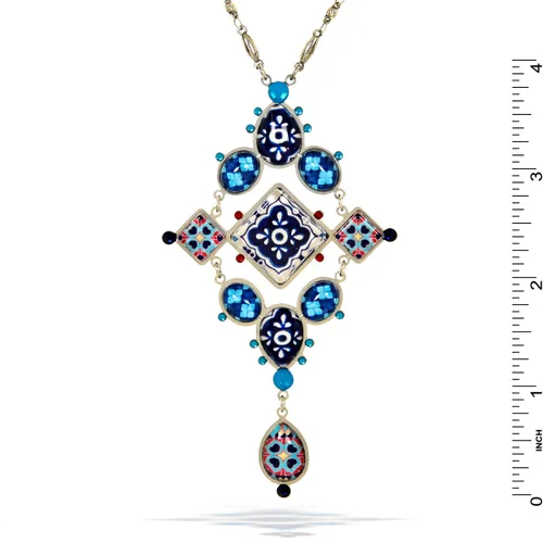 Miniatura 3 de Artazia Magic Carpet Collar en Cobalto y cielo tonos de azul n2009