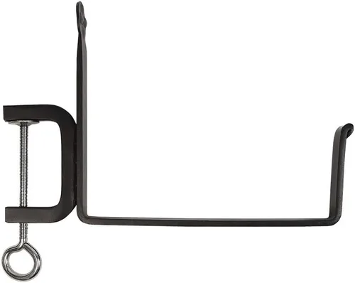 Miniatura 4 de Achla Designs SFB-01C Caja de flores con abrazadera, soporte de cubierta de 6 pulgadas, negro