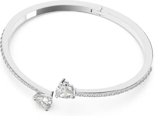 Miniatura 2 de Swarovski - Colección de pulseras de corazón Soul, acabado de rodio, cristales transparentes