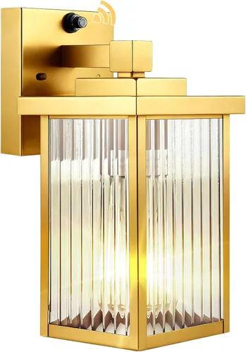 Miniatura 19 de Lámpara de pared para exteriores con sensor de anochecer a amanecer, luz exterior impermeable para porche de casa y garaje, aplique de pared