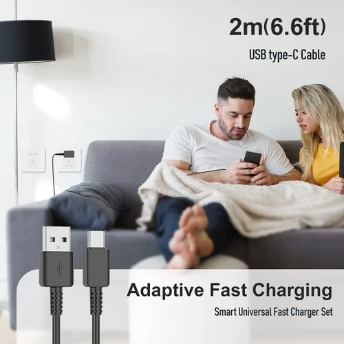 Miniatura 7 de Cargador USB C Samsung de carga rápida para teléfono Android tipo C de 6.6 pies para Samsung Galaxy Phone