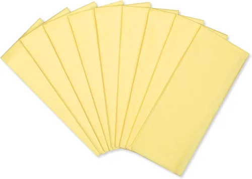 Papyrus 8 hojas de papel de seda amarillo para regalos, decoraciones, manualidades, bricolaje y más