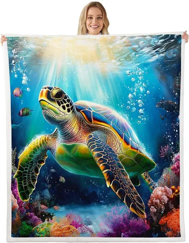Miniatura 11 de Manta de olas oceánicas para cama, silla, retro, brújula, velero, manta náutica para decoración de dormitorio de niños, manta de vellón marino