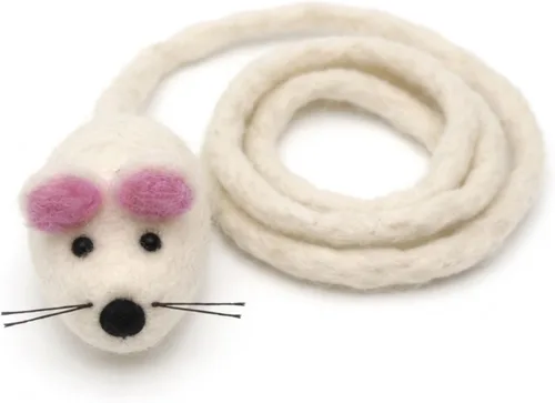 Miniatura 9 de Glaciart One Mini juguete de fieltro para gatos, tamaño de gatito y gato pequeño, juguete de lana natural, juguete interactivo suave y mullido