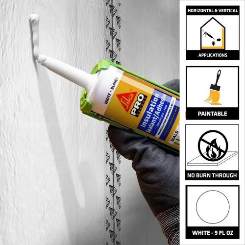 Miniatura 2 de Sika Sellador y adhesivo de aislamiento flexible, color blanco