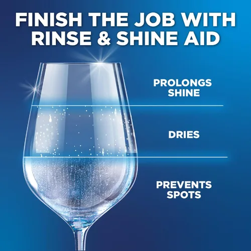 Miniatura 4 de Finish Rinse Aid - Lavavajillas de secado 100% mejor, brillo de limón, 27.1 fl oz