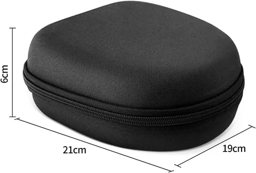 Miniatura 2 de Funda rígida para auriculares de transporte grande, bolsa de viaje para Sony MDR-100AP/XB650BT Bolsa de auriculares (negro)