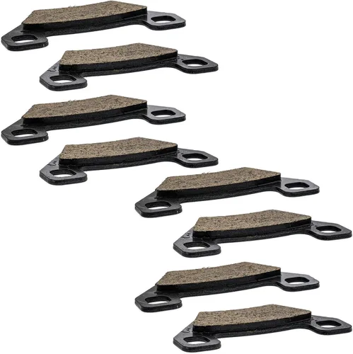 Miniatura 9 de NICHE Juego de pastillas de freno delanteras y traseras de acero aleado para Arctic Cat 1436-420 1436-811 Polaris 2204137 Orgánico