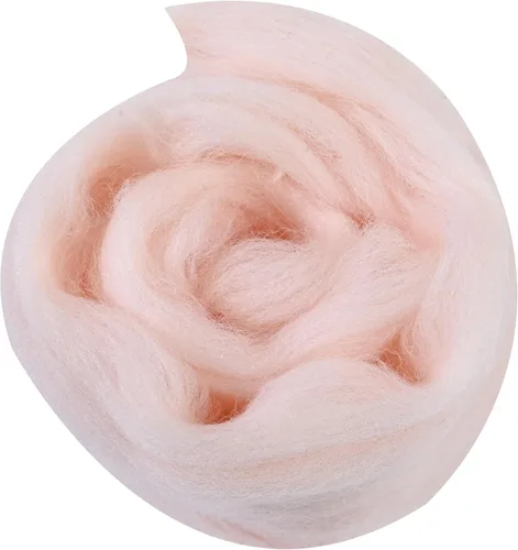 Miniatura 127 de 24 tipos de lana rosa, 4.23 oz (120 g), adecuado para fieltro húmedo y fieltro de aguja de telas hiladas de lana. Un paquete de prueba está Tonos