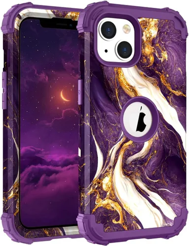 Miniatura 84 de Hocase Funda para iPhone SE 2022/2020, resistente a prueba de golpes, de plástico duro+goma de silicona, funda protectora híbrida para iPhone SE