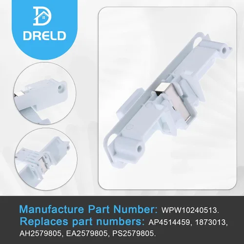 Miniatura 5 de W10240513 Reemplazo de bloqueo de tapa de arandela para Whirlpool, Kenmore, Amana, Maytag Roper, Sears, Reemplaza WPW10240513 PS2579805 AP6017583
