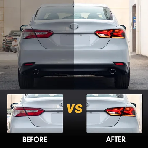 Miniatura 2 de Nuevas luces traseras para Toyota Camry Luz trasera 2018-2023 SE LE XSE XLE TRD Ensamblaje de luces traseras 8ª generación Accesorios Estilo Lambor