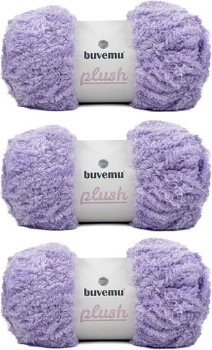 Miniatura 30 de Hilo de Pelo Sintético Super Suave y Grueso, Súper Suave y Esponjoso para Tejer, Crochet y Manualidades, 100 Gramos (3.53 Onzas) 109 Yardas