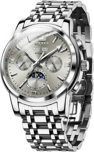 Miniatura 76 de OLEVS Relojes automáticos para hombre, esqueleto mecánico, de lujo, a la moda, reloj de pulsera luminoso impermeable