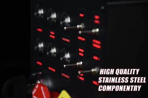 Miniatura 3 de Caja de botones SIM-PANEL HT/HTE para American Truck Simulator (Caja de botones ATS/ETS2) (CON ILUMINACIÓN TRASERA PERSONALIZABLE)