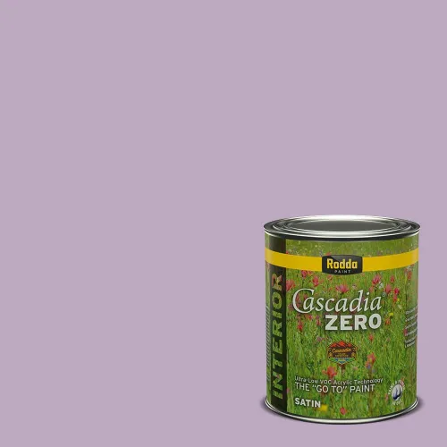 Miniatura 150 de Rodda Paint CASCADIA ZERO - Pintura plana e imprimación para interiores en uno, cuarto de galón, rosa Mullen