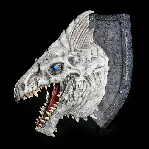 Miniatura 7 de WizKids D&D Réplicas de los Realms: Placa de Trofeo Dragón Blanco Calabozos y Dragones