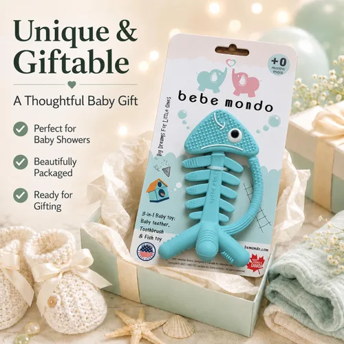 Miniatura 9 de Juguetes infantiles 3 en 1, juguetes de dentición para bebés de 3 a 6 a 12 meses, mordedores para bebés de 0 a 3 a 6 a 12 meses para alivio
