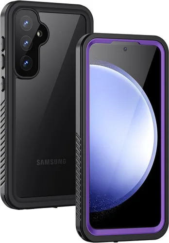 Miniatura 11 de Lanhiem Funda para Samsung Galaxy S24 FE, IP68 impermeable a prueba de polvo con protector de pantalla integrado, funda protectora de cuerpo Negro