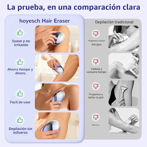 Miniatura 4 de Borrador de pelo de cristal para mujeres y hombres, removedor de pelo de cristal reutilizable sin dolor, depilación para mujeres, borrador mágico