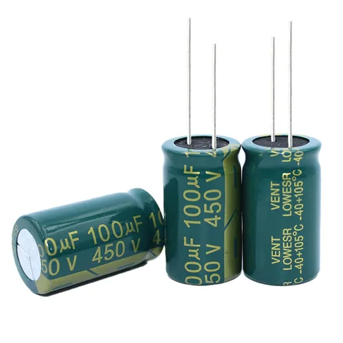 Miniatura 14 de 20 condensadores electrolíticos de 4.7 UF/450 V, condensadores electrolíticos de aluminio de alta frecuencia para refrigerador, TV, monitor LCD