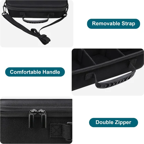 Miniatura 6 de Canboc Funda de transporte para cámara Sony Alpha ZV-E10/ZVE10 II/ZV-E1/7 IV/ 7R V/ 6700/ a6400/ Canon EOS Rebel T7/R50/R50 V sin espejo, bolsa