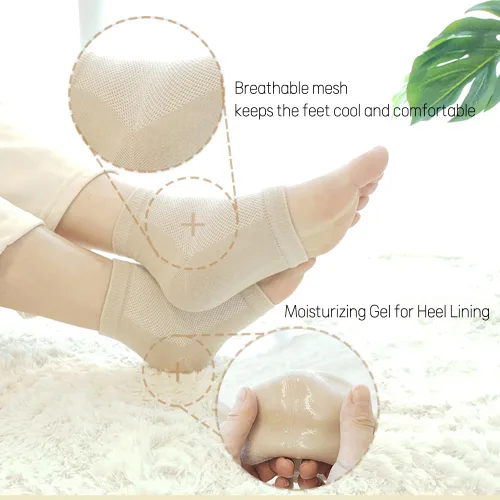Miniatura 2 de Calcetines hidratantes de talón de gel para reparar el talón seco y agrietado, suaviza, calma y revitaliza tus pies, para hombres y mujeres