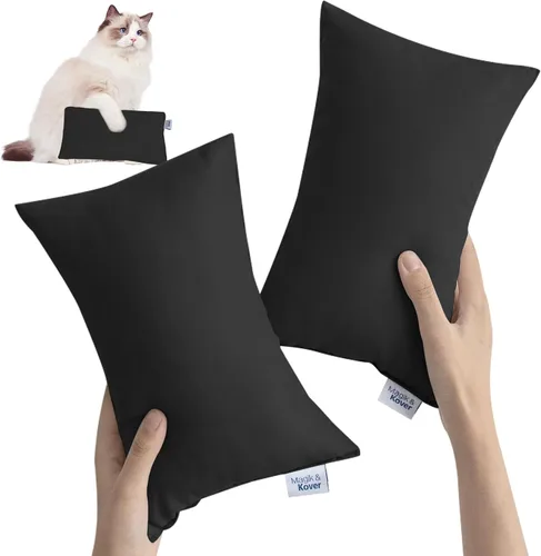Miniatura 5 de Almohada pequeña mini para viaje, paquete de 2, 28 cm x 18 cm, almohadas pequeñas con etiqueta de nombre, para viaje y dormir, excelente almohada