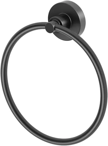 Miniatura 15 de Gatco 5672 Anillo de toalla acampanado, latón cepillado negro mate combo