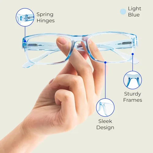 Miniatura 6 de Readerest - Lentes para lectura con bloqueo de luz azul, bisagras de resorte, protección UV