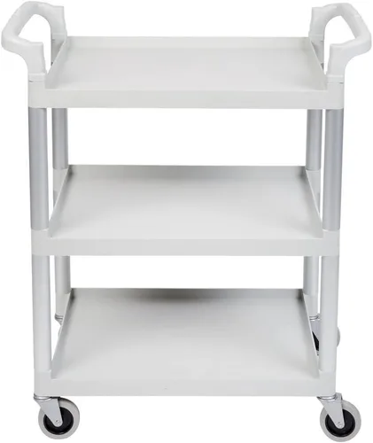 Miniatura 2 de Cambro Carrito de servicio y utilidad, ideal para almacenamiento, aperitivos, libros, aula, capacidad de 300 libras, gris