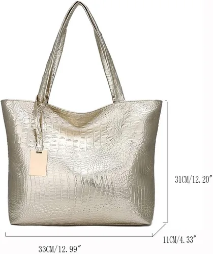 Miniatura 7 de Bolsos de mano para mujer, bolso de hombro de cuero a la moda, impermeable, bolso de mano con asa superior
