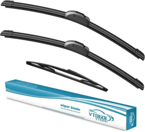Miniatura 17 de VTOGOI escobillas de limpiaparabrisas con juego de escobillas traseras para BMW X3 2004-2010, repuestos de limpiaparabrisas automotrices, que