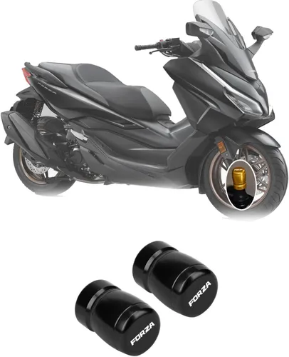 Suitable for Forza FORZA350 Forza forza350 2026 2025 Motorcycle Modified tire Valve caps and Valve core Cap Decorative caps (Monochrome,Black)